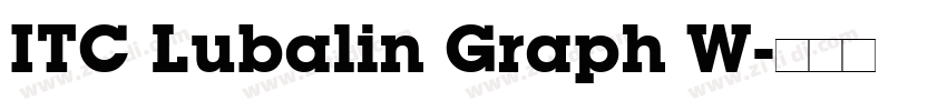 ITC Lubalin Graph W字体转换